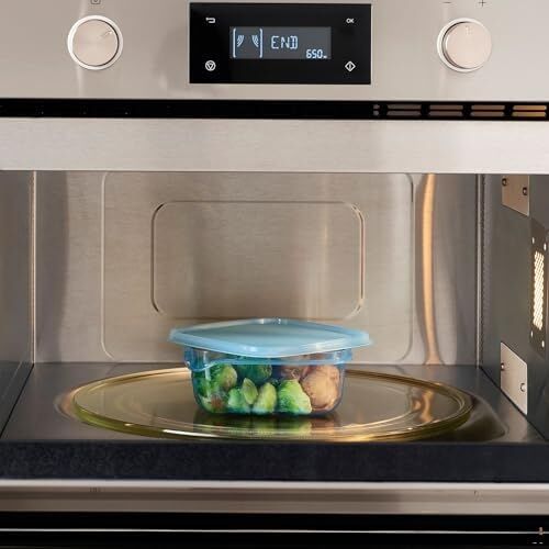 Plastik Saklama Kabı Seti, Mavi, 0,6 Lt, 3 Parça