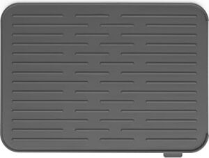 Brabantia Silikon Damlama Matı, Çelik, Koyu Gri, 43,8 x 32,5 x 0,9 cm