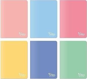 A4 60 Yaprak Kareli Defter 3'lü Paket, Somon, Pembe, Mavi