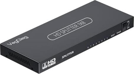 1080P Full Hd 1 Giriş 8 Çıkış HDMI Splitter Görüntü Ayırıcı Bölücü Adaptör