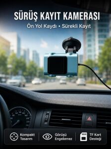 Araç Ön Cam Kamerası Sürüş Güvenliği Için Video Kayıt Yeni Nesil