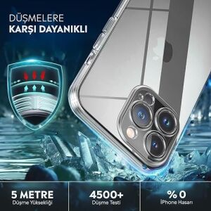 Apple Iphone 11 Pro Max Kamera Korumalı Şeffaf Silikon Kılıf