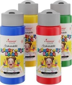 Ana Renkler Parmak Boyası 4'lü Set 4X60 ml