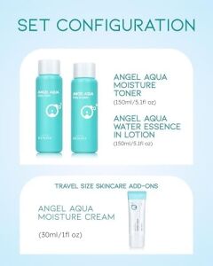 Aqua Moisture Skincare Set Nemlendirici Toner Losyon Krem Seti 330 ml