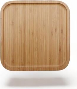 Bambu Lüx Kare Servis 20 * 20CM, Bambu Sunumluk & Çerezlik Kare Sunum Tabağı