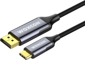 Usb-C To Display Port Cable, Dp1.4, USB 3.2 Standart, 8k 30Hz, 4K 120Hz Desteği, Thunderbolt 4, Thunderbolt 3, 2 Metre, En Yeni Model