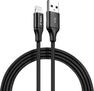 Alumicable Xl Lightning Şarj ve Data Kablosu, Siyah, 2 M