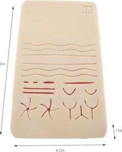 Edulaparoskopi Silikon Dikiş Pedi 19X9 cm 7 mm Küçük Boy Eğitim Matı Simülasyon Amaçlı Dikiş Pedi