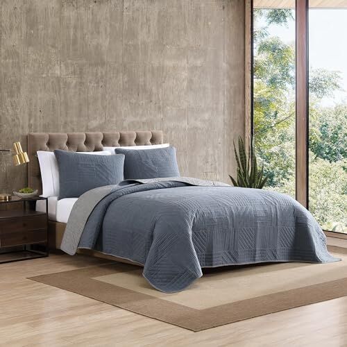 Eddie Bauer Hidden Lake Quilt Set, Twin, Blue