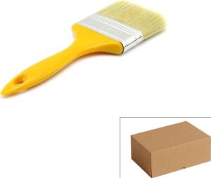 Kestirme Boya Fırçası - 70 mm - Sarı Saplı - No 3