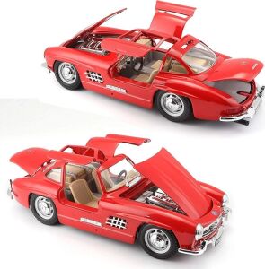22023 Burago 1:24 Mersedes Benz 300SL 1954 Model Araba