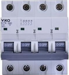 6VTB-4C32 Otomatik Sigorta 6ka C Tipi 4 Kutup 32A