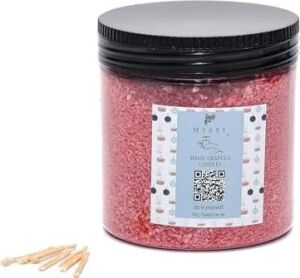 Garden Rose-Pudra Kokulu Pembe Yaratıcı Inci Tozu Mum (30 Adet Fitil ile BIRLIKTE)-250 gr
