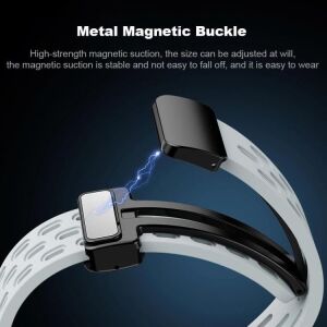 Xiaomi ile Uyumlu Mi Band 10/9/8 Için Nefes Alabilen Silikon Air Loop Smart BAND10 Kordon Manyetik Toka Mekanizmalı Deformasyona Dayanıklı Yumuşak Mi Band 10 Kordonu