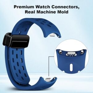 Xiaomi ile Uyumlu Mi Band 10/9/8 Için Nefes Alabilen Silikon Air Loop Smart BAND10 Kordon Manyetik Toka Mekanizmalı Deformasyona Dayanıklı Yumuşak Mi Band 10 Kordonu