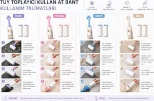 Kedi Patili Tüy Toplayıcı Sticky Roller Seti – 60 Yapraklı Güçlü Yapışkanlı Kullan At Bant + 2 Adet Yedek Rulo – Evcil Hayvan Tüyü, Toz ve Kıl Temizleyici Pratik Rulo (Mavi)