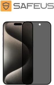 Tam Kaplayan Hayalet Parmak Izi Bırakmayan Safir Ekran Koruyucu Cam, iPhone 15 Pro Ile Uyumlu
