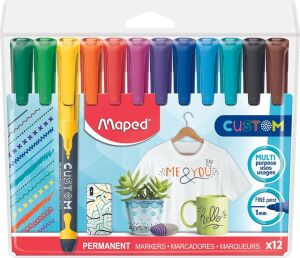512511 Permanent Marker, Ince Uclu, Askili Paket 12'li