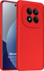 Matte Silicone Xiaomi Redmi Note 15 Pro 5g Için Kılıf Kırmızı [redmi Note 15 Pro 5g ile Uyumlu Kılıf - Kırmızı]