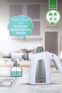 Çok Fonksiyonlu Deterjan Hazneli Buharlı Temizleyici 10 Aparatlı Buhar Makinesi