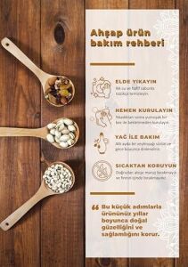 El Yapımı Zeytin Ağacı Tahta Kaşık 22 cm | Doğal Ahşap Mutfak Kaşığı | Dayanıklı Servis ve Yemek Kaşığı