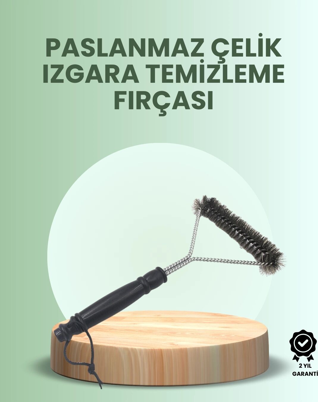 Barbekü ve Mangal Için Tel Izgara Temizleyici Fırça
