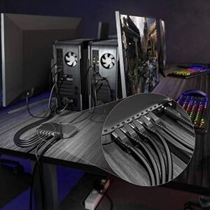 – Cat 8 Ağ Kablosu, 40 Gigabit, Esnek ve Kırılmaz Yapı – 10M (Lan Kablosu/ethernet Kablosu, Maksimum Fiber Hızı Iletir ve Oyun/ps5/xbox Için Uygundur, Fiş)