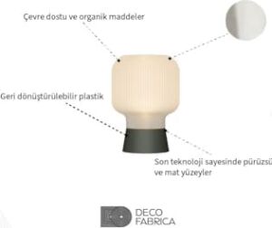 Deco Fabrica Modern Gündoğumu Masa Lambası, Renk Geçişli Dekoratif Abajur, Meditasyon ve Yatak Odası Için Huzurlu Aydınlatma