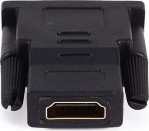 Plus PX-1815 DVI To HDMI Adaptör, 24+1 DVI Erkek To HDMI Dişi Görüntü Çevirici, 1080P Full Hd DVI HDMI Dönüştürücü Aparat, Pc Ekran Kartı Laptop Monitör Tv Projeksiyon Bağlantı Adaptörü
