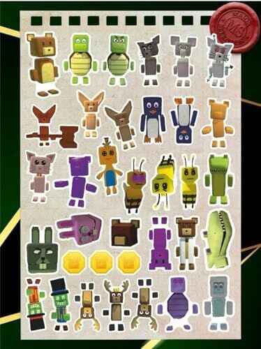 Super Bear Adventure Çocuk Sticker Seti 35 Adet | Renkli & Eğlenceli | Suya Dayanıklı