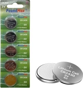5 Adet 2430 CR2430 DL2430 3V Poundmax Lityum Düğme Pil, Uzun Raf Ömrü, Küçük Elektronik Cihazlar Için Uzaktan Kumandalar, Teraziler, Akıllı Ev Cihazları, Ölçüm Cihazları ve Hesap Makineleri