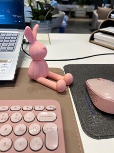 Telefon Tutucu Tavşan Tasarımlı Masaüstü Telefon Standı, Kadınlara Özel Bunny Telefon Tutacağı