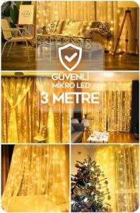 Perde LED 3x3 Kumandalı Anımasyonlu