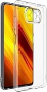 Poco X3 Nfc ile Uyumlu Kılıf Şeffaf Silikon Kamera Korumalı 3D