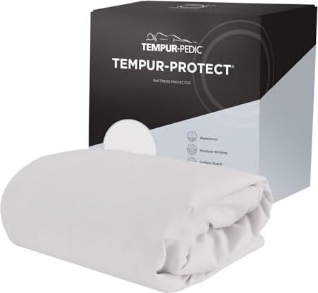 Tempur-Pedic Tempur-Protect Su Geçirmez Yatak Koruyucu, Tam, Beyaz