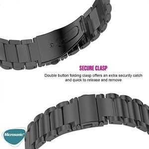 Watch Gt5 Pro 42MM Metal Stainless Steel Kordon ( Watch Gt5 Pro 42MM ile Uyumlu Kordon, Akıllı Saat Kayışı)