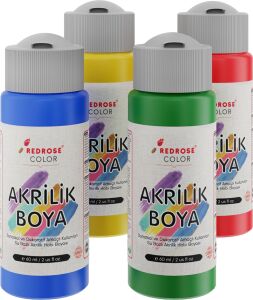 Ana Renkler Akrilik Boya 4'lü Set 4X60ML