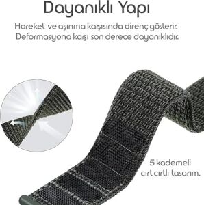 ile Uyumlu Yeni Nesil Bağlantı Hasırlı Kumaş Kordon Galaxy Watch 7/6/5/4 Serisi Için Galaxy Watch 7 Kordon (40MM/44MM) Watch 6/4 Classic (47/43/42MM) Watch 5 Pro Uyumlu