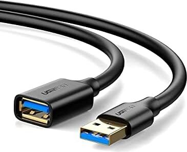 USB 3.0 Uzatma Kablosu 1.5 Metre, Siyah
