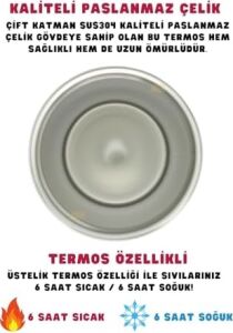 Beşiktaş Resmi Lisanslı 550ML Rahat Içim Çift Katmanlı Paslanmaz Çelik Termos 6 Saat Sıcak Soğuk Premium Kutu
