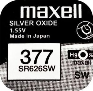 Maxell Sılver Oxide 377 SR626SW Pil 10'lu Paket