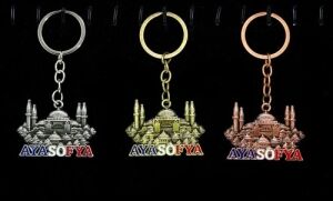 Metal Ayasofya Anahtarlık