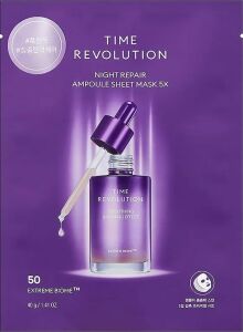 Yaşlanma Karşıtı Fermente Içerikli Yaprak Maske Time Revolution Night Repair Ampoule Sheet Mask X5