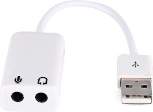 Harici Kablolu 7.1 USB Ses Kartı 3.5mm Mikrofon Çevirici Dönüştürücü Adaptö
