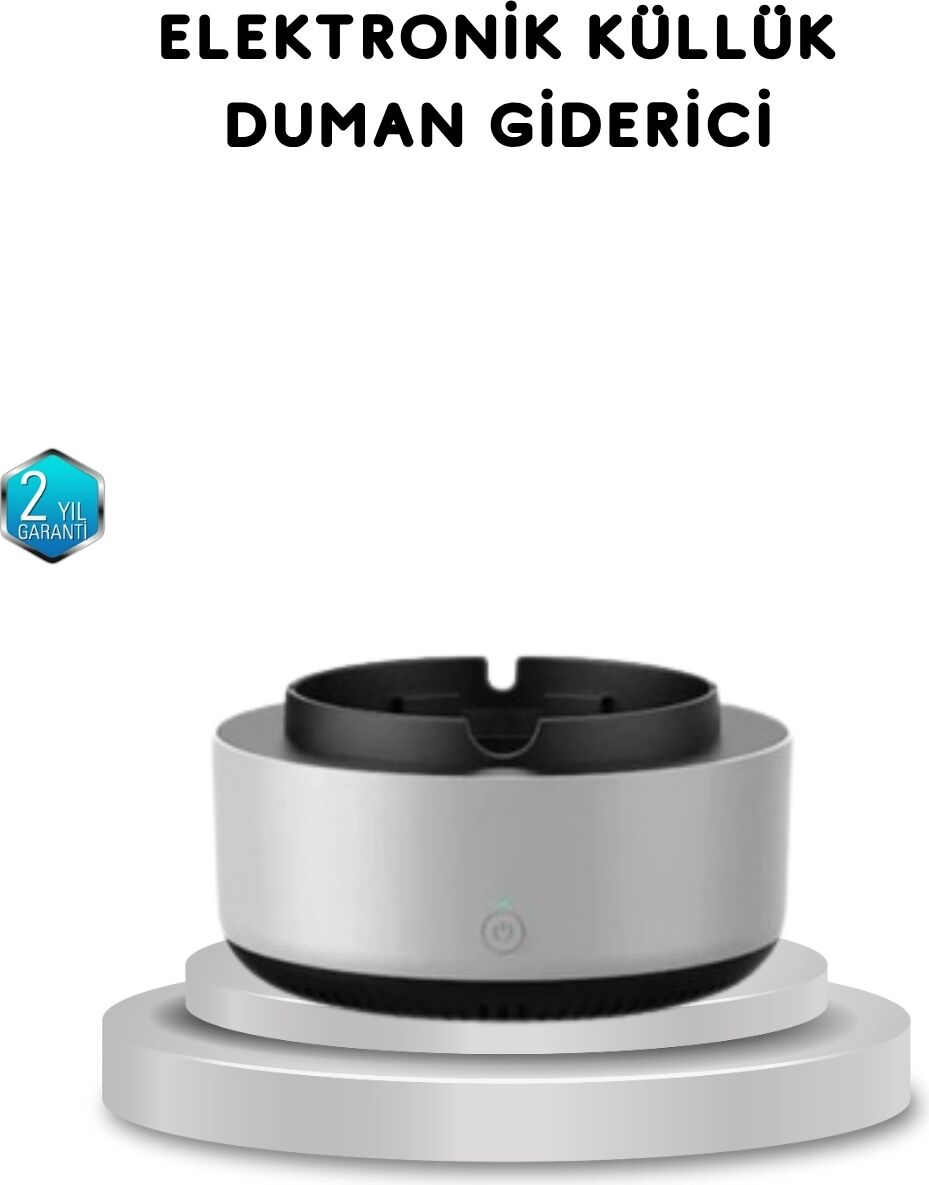 Sigara Dumanı ve Koku Giderici Hava Temizleyici Küllük – 2 Katmanlı Filtreli