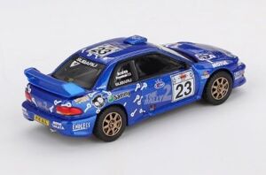 Sunrich MGT01078-L Mını Gt 1/64 Subaru Impreza WRC99 Acropolis Rally 2000#23 (Sol Sap) Bitmiş Ürün