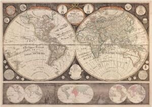 2000 Parça - Antıque World Map (Antik Dünya Haritası)