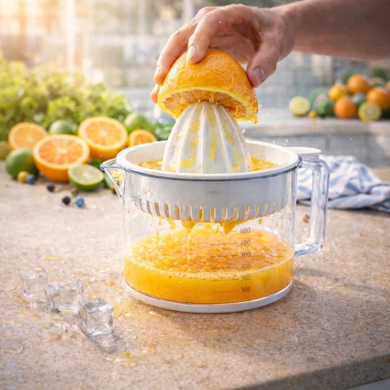 Limon Sıkacağı Narenciye Portakal Sıkacağı Beyaz 600 ml