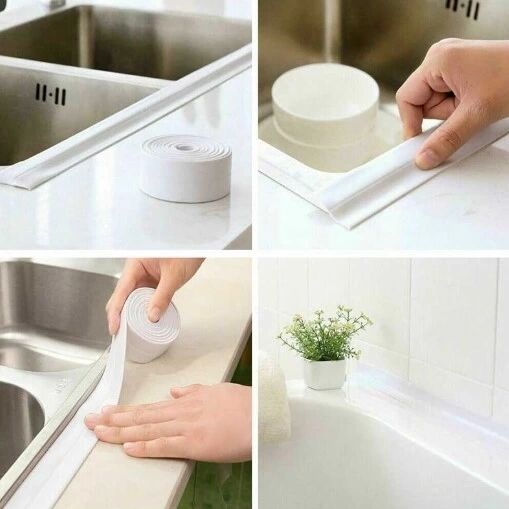 Pratik 145 gr Beyaz Su Sızdırmaz Lavabo Kenar Bandı (3.2m)