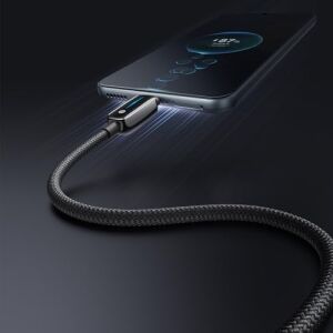 CA-0020 Usb-A To Usb-C 6A Akıllı Şarj Kablosu 1.2m Siyah